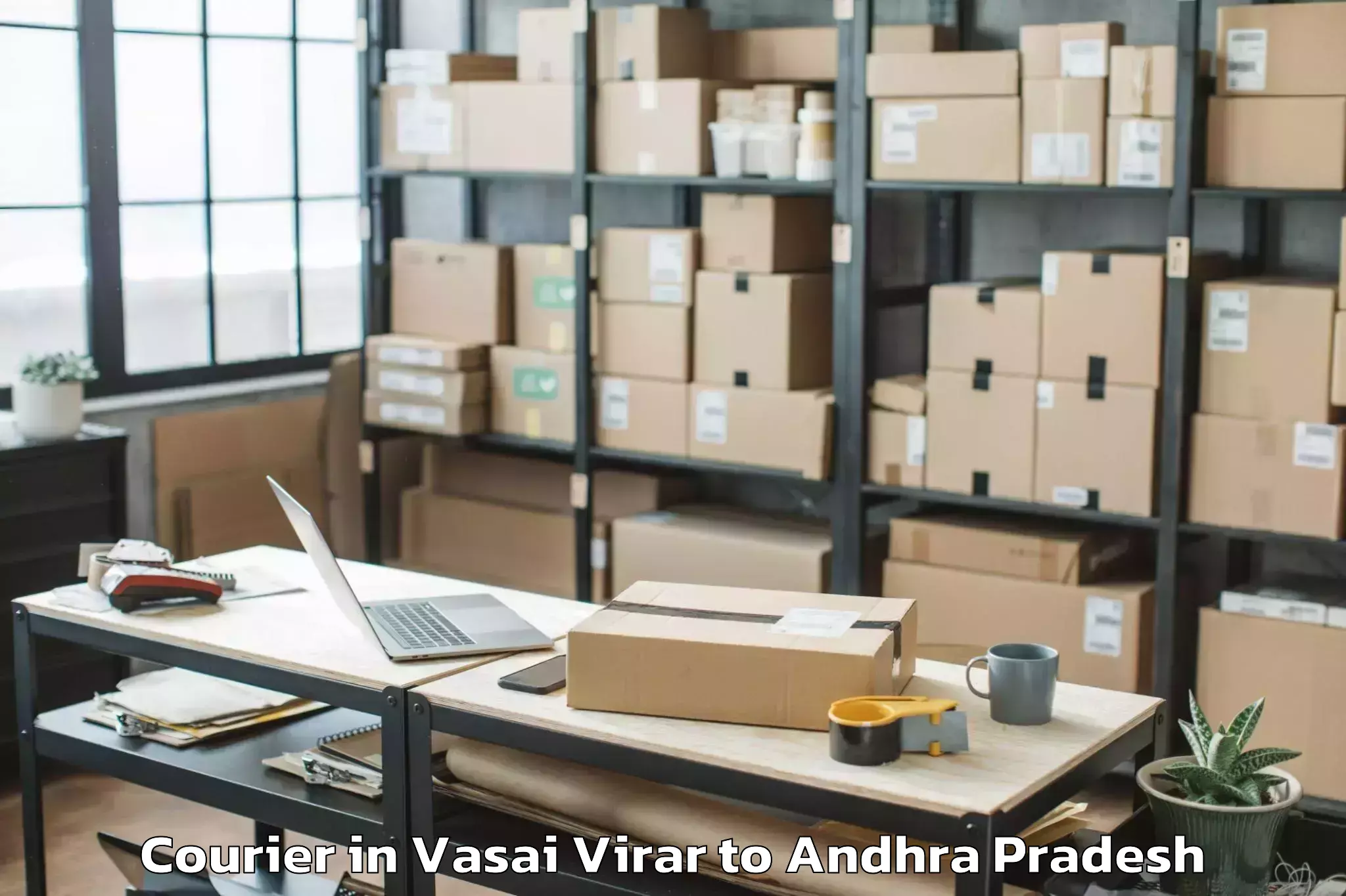 Book Vasai Virar to Rambilli Courier